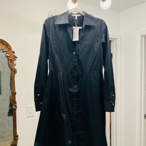 NWT Derek Lam 10 Crosby Helene Long-Sleeve Shirtdress size 6